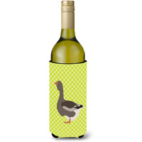 "Caroline's Treasures Toulouse Goose Green Decorative Bottle Hugger, 750 ml, Multicolor"