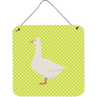 "Caroline's Treasures Green Roman Goose Metal Print, 6hx6w"