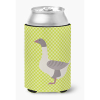 "Caroline's Treasures Buff Grey Back Goose Green Decorative Can Hugger, Multicolor"