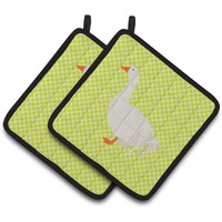 "Caroline's Treasures Sebastopol Goose Green Decorated Pot Holder, 7.5"" x 7.5"""