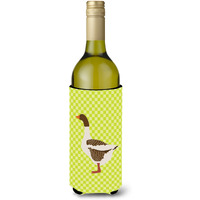 "Caroline's Treasures Pomeranian Rogener Goose Green Decorative Bottle Hugger, 750 ml, Multicolor"
