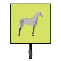 "Caroline's Treasures Orlov Trotter Horse Green Wall Hook, Small, Multicolor"