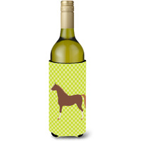 "Caroline's Treasures Hannoverian Horse Green Decorative Bottle Hugger, 750 ml, Multicolor"
