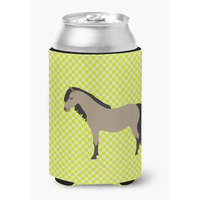"Caroline's Treasures Welsh Pony Horse Green Decorative Can Hugger, Multicolor"
