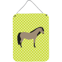 "Caroline's Treasures Welsh Pony Horse Green Metal Print, 16hx12w, Multicolor"