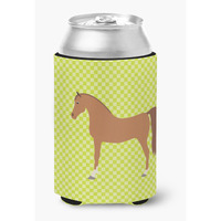 "Caroline's Treasures Arabian Horse Green Decorative Can Hugger, Multicolor"