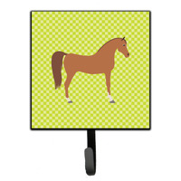 "Caroline's Treasures Arabian Horse Green Wall Hook, Small, Multicolor"
