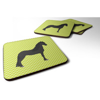 "Caroline's Treasures Friesian Horse Green Decorative Coasters, 3.5"", Multicolor"
