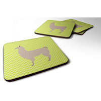 "Caroline's Treasures Llama Green Decorative coasters, 3.5, Multicolor"