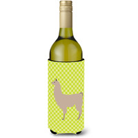 "Caroline's Treasures Llama Green Decorative Bottle Hugger, 750 ml, Multicolor"