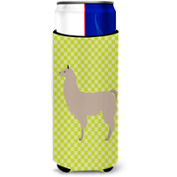 "Caroline's Treasures Llama Green Decorative Can Hugger, Slim, Multicolor"