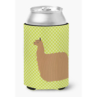 "Caroline's Treasures Alpaca Suri Green Decorative Can Hugger, Multicolor"