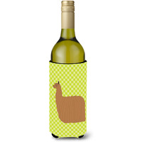 "Caroline's Treasures Alpaca Suri Green Decorative Bottle Hugger, 750 ml, Multicolor"