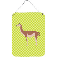 "Caroline's Treasures Guanaco Green Metal Print, 16hx12w, Multicolor"