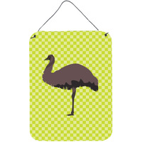 "Caroline's Treasures Emu Green Metal Print, 16hx12w, Multicolor"