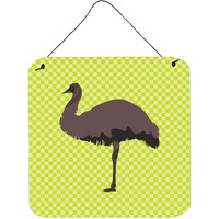 "Caroline's Treasures Green Emu Metal Print, 6hx6w"