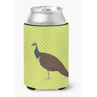 "Caroline's Treasures Indian Peahen Peafowl Green Decorative Can Hugger, Multicolor"