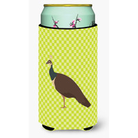 "Caroline's Treasures Indian Peahen Peafowl Green Decorative Can Hugger, Tall Boy, Multicolor"