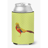 "Caroline's Treasures Golden or Chinese Pheasant Green Decorative Can Hugger, Multicolor"