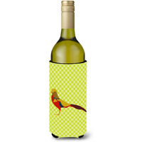 "Caroline's Treasures Golden or Chinese Pheasant Green Decorative Bottle Hugger, 750 ml, Multicolor"