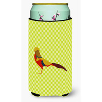 "Caroline's Treasures Golden or Chinese Pheasant Green Decorative Can Hugger, Tall Boy, Multicolor"