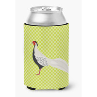 "Caroline's Treasures Silver Pheasant Green Decorative Can Hugger, Multicolor"