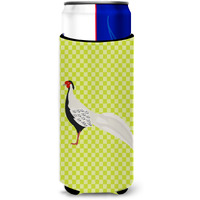 "Caroline's Treasures Silver Pheasant Green Decorative Can Hugger, Slim, Multicolor"