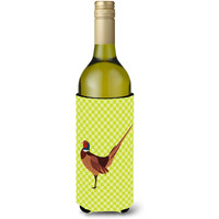 "Caroline's Treasures Ring-necked Common Pheasant Green Decorative Bottle Hugger, 750 ml, Multicolor"