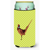 "Caroline's Treasures Ring-necked Common Pheasant Green Decorative Can Hugger, Tall Boy, Multicolor"