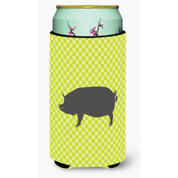 "Caroline's Treasures Berkshire Pig Green Decorative Can Hugger, Tall Boy, Multicolor"