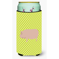 "Caroline's Treasures Welsh Pig Green Decorative Can Hugger, Tall Boy, Multicolor"
