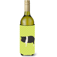"Caroline's Treasures Hampshire Pig Green Decorative Bottle Hugger, 750 ml, Multicolor"