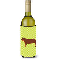 "Caroline's Treasures Duroc Pig Green Decorative Bottle Hugger, 750 ml, Multicolor"
