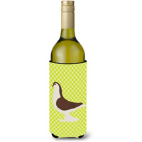 "Caroline's Treasures Large Pigeon Green Decorative Bottle Hugger, 750 ml, Multicolor"