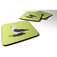 "Caroline's Treasures Saxon Fairy Swallow Pigeon Green Decorative coasters, 3.5, Multicolor"
