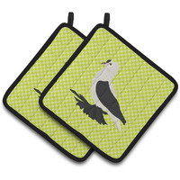 "Caroline's Treasures Saxon Fairy Swallow Pigeon Green Decorated Pot Holder, 7.5"" x 7.5"""
