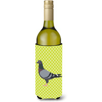 "Caroline's Treasures Racing Pigeon Green Decorative Bottle Hugger, 750 ml, Multicolor"