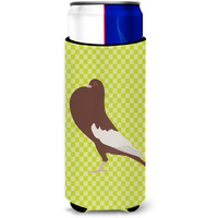 "Caroline's Treasures English Pouter Pigeon Green Decorative Can Hugger, Slim, Multicolor"