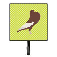 "Caroline's Treasures English Pouter Pigeon Green Wall Hook, Small, Multicolor"