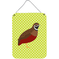 "Caroline's Treasures Chinese Painted or King Quail Green Metal Print, 16hx12w, Multicolor"
