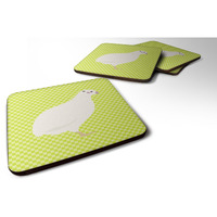 "Caroline's Treasures Texas Quail Green Decorative coasters, 3.5, Multicolor"