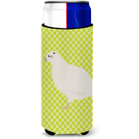 "Caroline's Treasures Texas Quail Green Decorative Can Hugger, Slim, Multicolor"