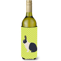 "Caroline's Treasures Dutch Rabbit Green Decorative Bottle Hugger, 750 ml, Multicolor"