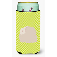 "Caroline's Treasures Fluffy Angora Rabbit Green Decorative Can Hugger, Tall Boy, Multicolor"