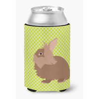 "Caroline's Treasures Lionhead Rabbit Green Decorative Can Hugger, Multicolor"