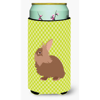 "Caroline's Treasures Lionhead Rabbit Green Decorative Can Hugger, Tall Boy, Multicolor"