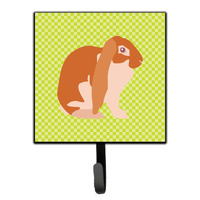 "Caroline's Treasures English Lop Rabbit Green Wall Hook, Small, Multicolor"