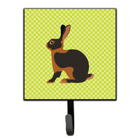 "Caroline's Treasures Tan Rabbit Green Wall Hook, Small, Multicolor"