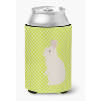 "Caroline's Treasures New Zealand White Rabbit Green Decorative Can Hugger, Multicolor"