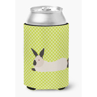 "Caroline's Treasures California White Rabbit Green Decorative Can Hugger, Multicolor"